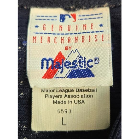 MLB New York Yankees Jeter 2 Baseball Jersey Majestic Boys Large Made in USA - Picture 4 of 6